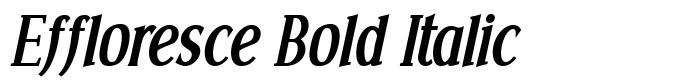 предпросмотр шрифта Effloresce Bold Italic