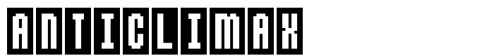 шрифт Anticlimax
