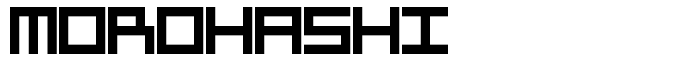 шрифт Morohashi