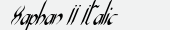 шрифт Xaphan II Italic
