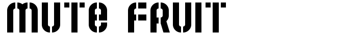 предпросмотр шрифта Mute Fruit