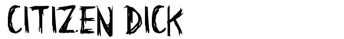 шрифт Citizen Dick