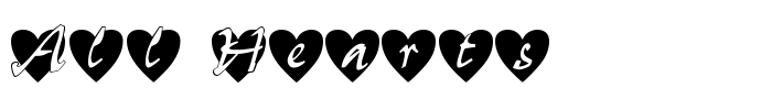 шрифт All Hearts