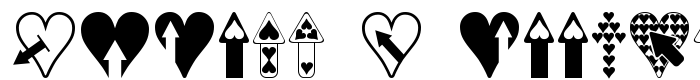 шрифт Hearts n Arrows