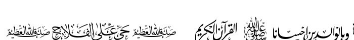 предпросмотр шрифта AGA Islamic Phrases