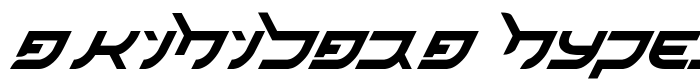 предпросмотр шрифта Akihibara Hyper
