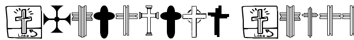 предпросмотр шрифта Christian Crosses