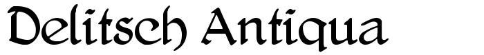 шрифт Delitsch Antiqua