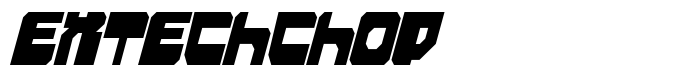 шрифт Extechchop