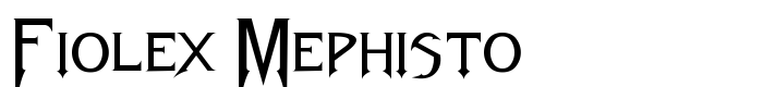 шрифт Fiolex Mephisto