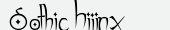 шрифт Gothic Hijinx