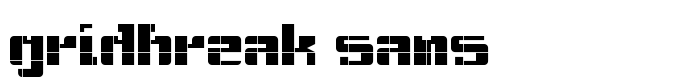 предпросмотр шрифта Gridbreak Sans