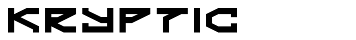 шрифт Kryptic