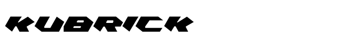 предпросмотр шрифта Kubrick