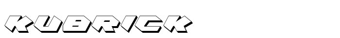 предпросмотр шрифта Kubrick