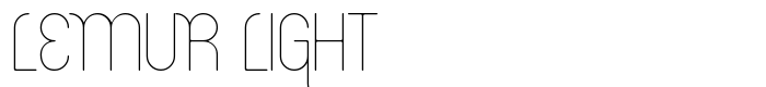 шрифт Lemur Light