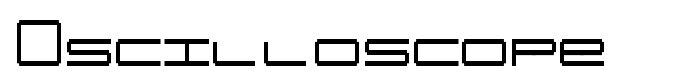 шрифт Oscilloscope