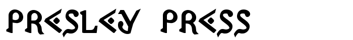 предпросмотр шрифта Presley Press