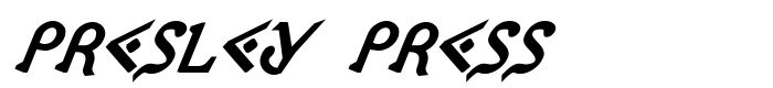 предпросмотр шрифта Presley Press