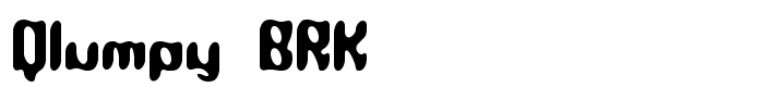 шрифт Qlumpy BRK