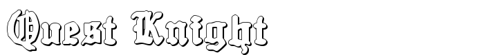 предпросмотр шрифта Quest Knight
