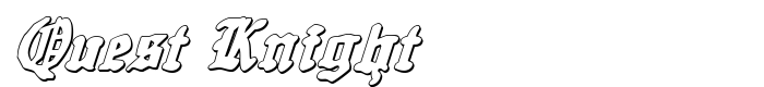 предпросмотр шрифта Quest Knight