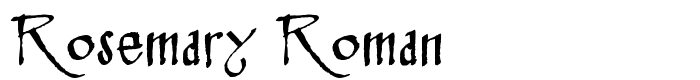 шрифт Rosemary Roman