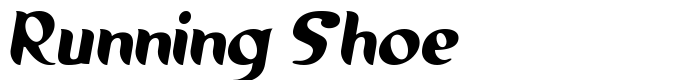 шрифт Running Shoe