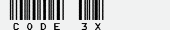 шрифт Code 3X