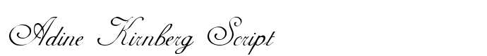 шрифт Adine Kirnberg Script