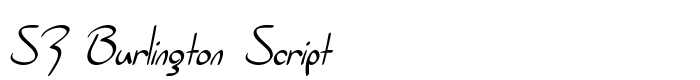 скачать шрифт SF Burlington Script предпросмотр шрифта SF Burlington Script