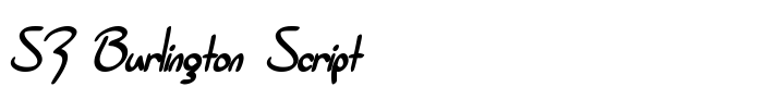 скачать шрифт SF Burlington Script предпросмотр шрифта SF Burlington Script