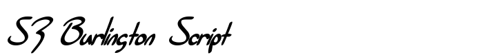 скачать шрифт SF Burlington Script предпросмотр шрифта SF Burlington Script