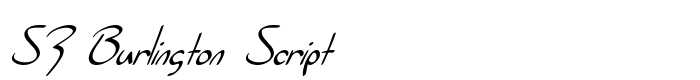 скачать шрифт SF Burlington Script предпросмотр шрифта SF Burlington Script
