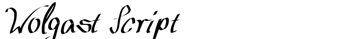 шрифт Wolgast Script