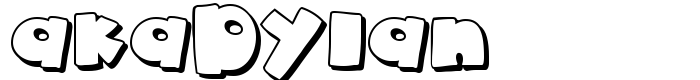 шрифт akaDylan