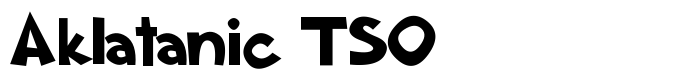 шрифт Aklatanic TSO
