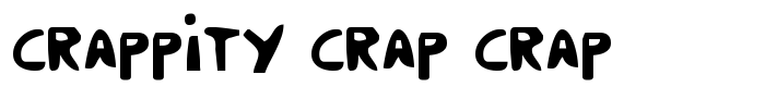скачать шрифт Crappity Crap Crap предпросмотр шрифта Crappity Crap Crap