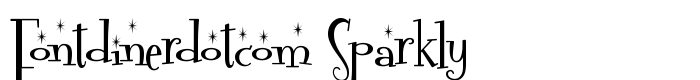 шрифт Fontdinerdotcom Sparkly