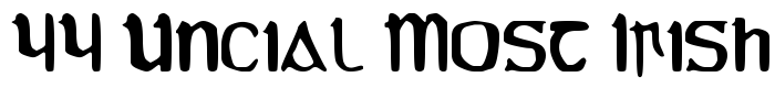 скачать шрифт YY Uncial Most Irish предпросмотр шрифта YY Uncial Most Irish