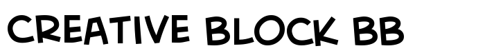 скачать шрифт Creative Block BB предпросмотр шрифта Creative Block BB