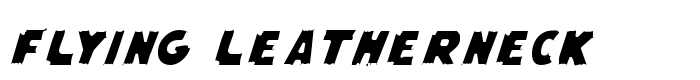 скачать шрифт Flying Leatherneck предпросмотр шрифта Flying Leatherneck