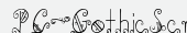 шрифт PC-GothicScroll