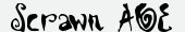 шрифт Scrawn AOE
