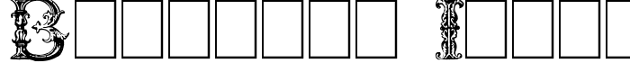 шрифт Burgoyne Initials