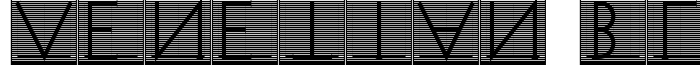 скачать шрифт Venetian Blind предпросмотр шрифта Venetian Blind