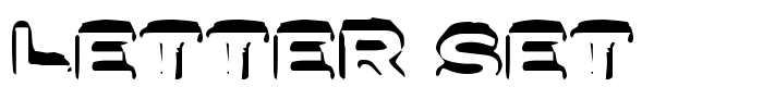 скачать шрифт Letter Set предпросмотр шрифта Letter Set