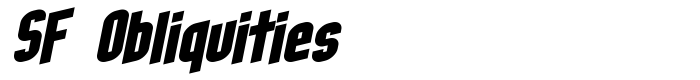 скачать шрифт SF Obliquities предпросмотр шрифта SF Obliquities