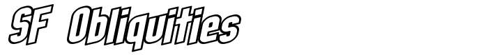 скачать шрифт SF Obliquities предпросмотр шрифта SF Obliquities