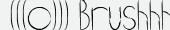 шрифт (((o))) Brushhh